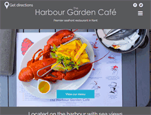 Tablet Screenshot of harbourgardencafe.co.uk